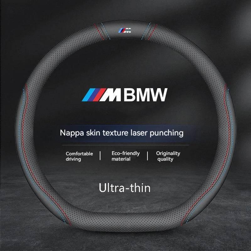 BMW Suede Leather Steering Wheel Cover