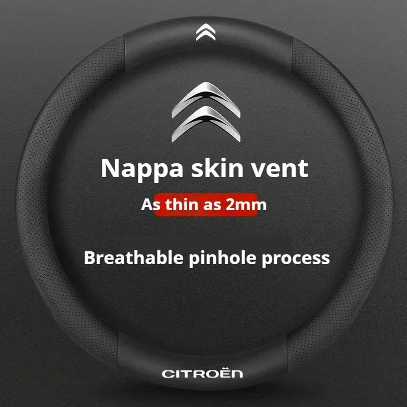 Citroen Leather Steering Wheel Cover
