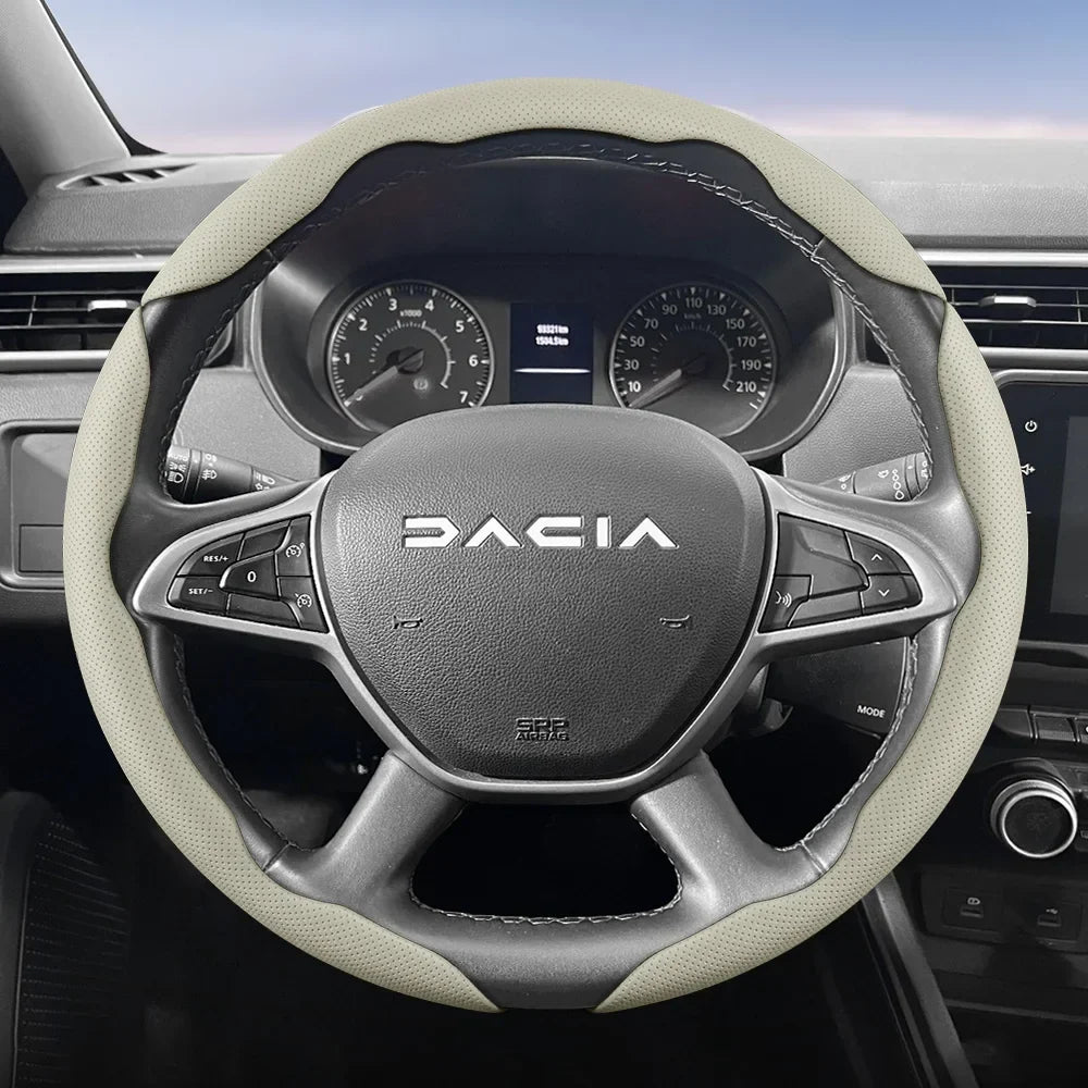 Dacia Breathable Leather Steering Wheel Cover