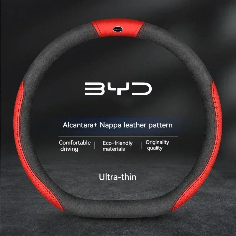 BYD Suede Anti-Slip Steering Wheel Cover