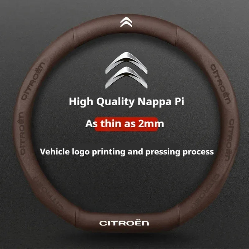 Citroen Leather Steering Wheel Cover