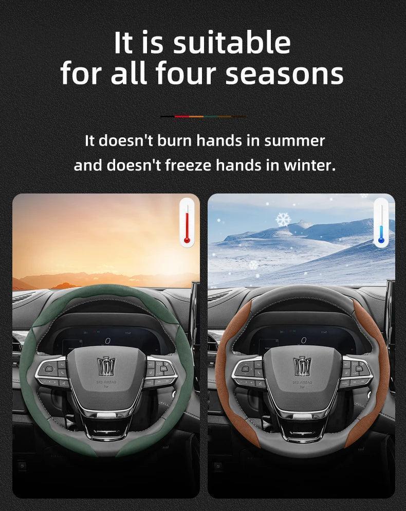 Toyota Crown Suede Steering Wheel Cover
