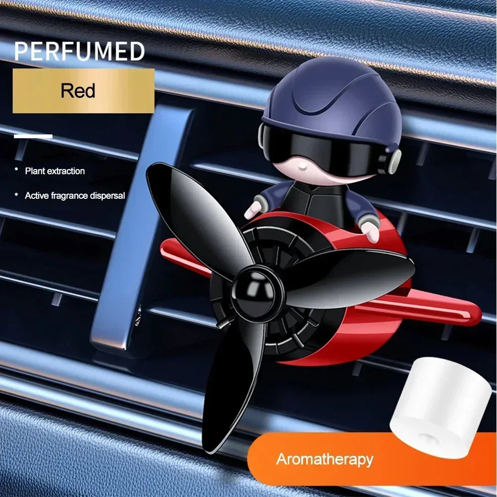 Universal Car Air Freshener Diffuser - Rotating Propeller Design
