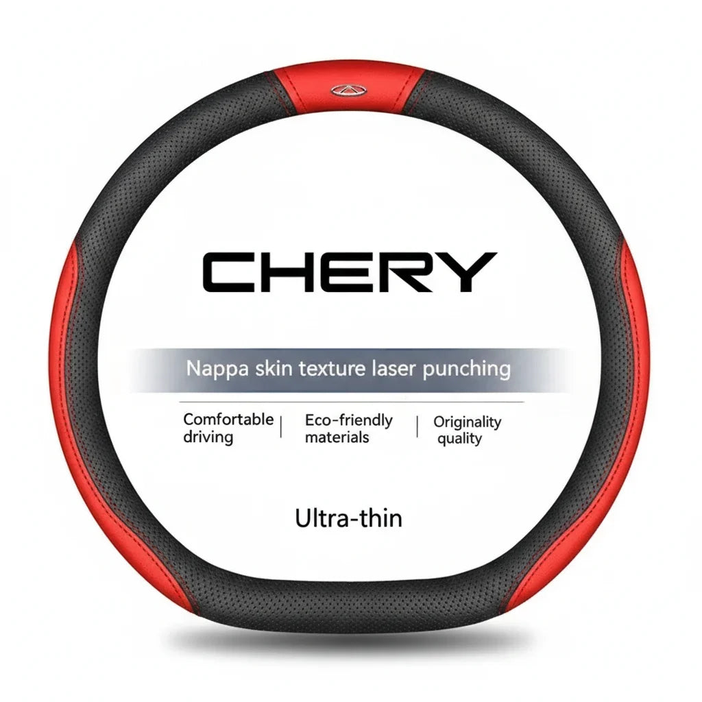 Chery Suede Leather Steering Wheel Cover
