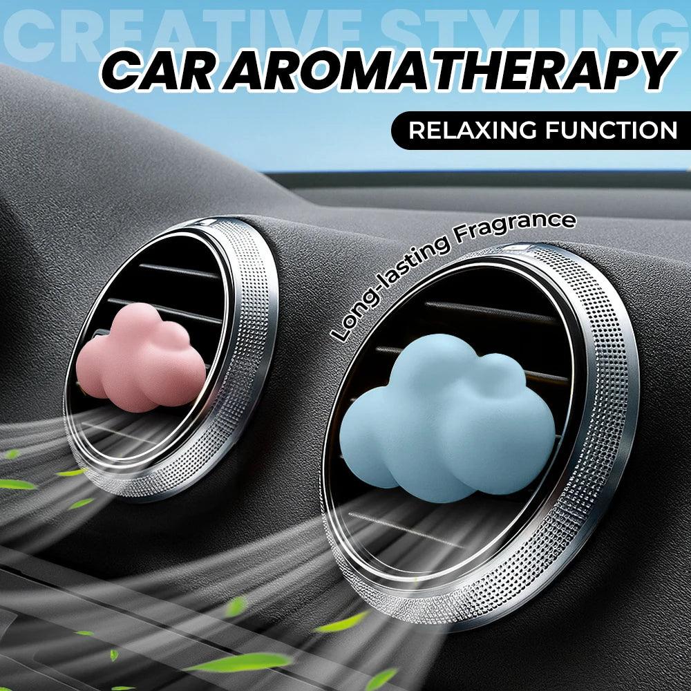 Refillable Cloud Car Air Freshener - Gypsum Aroma Diffuser Vent Clip