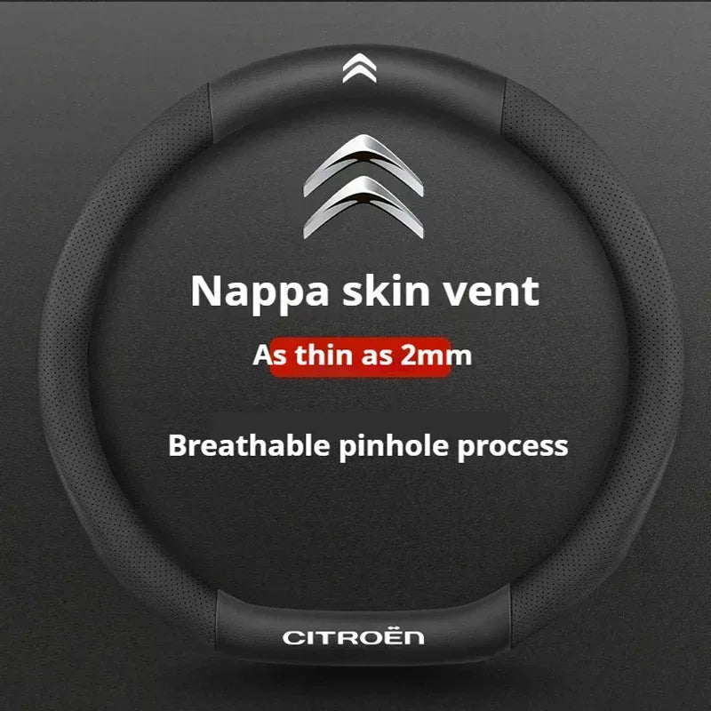 Citroen Leather Steering Wheel Cover