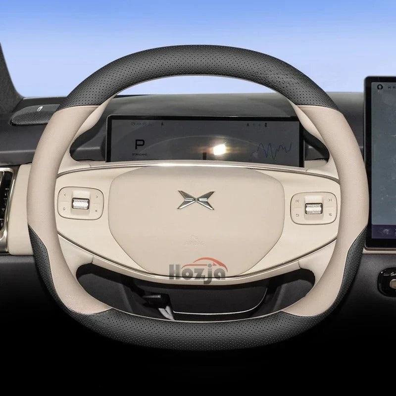 XPeng Two-Tone Double-D Steering Wheel Cover