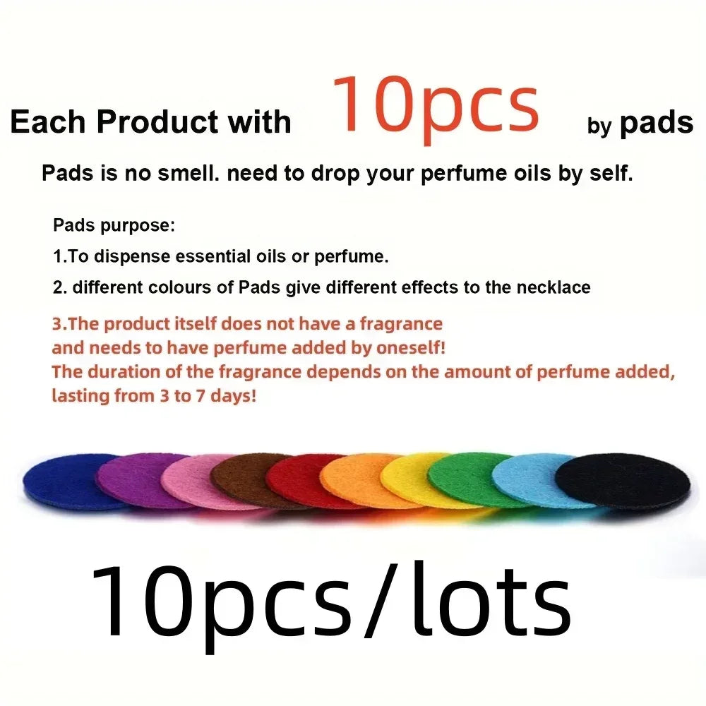 Refillable Car Air Freshener Vent Clip with 10 Pads