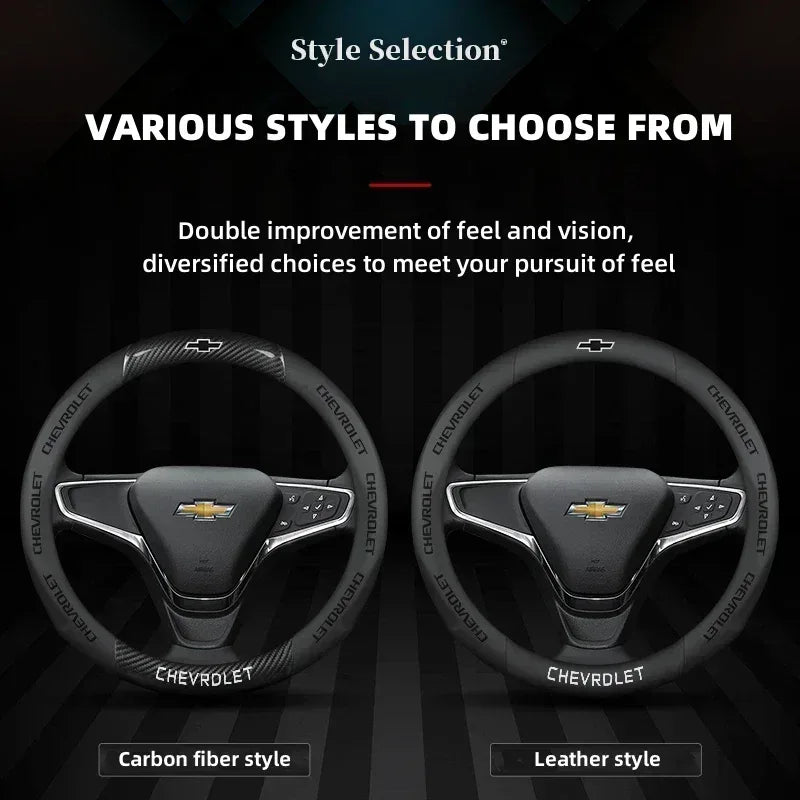 Chevrolet Cruze Silverado Tahoe 3D Embossed Steering Wheel Cover