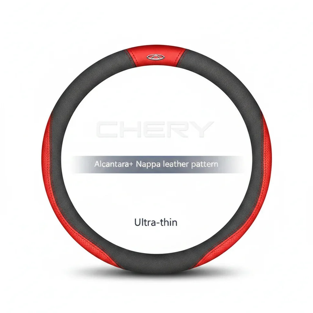 Chery Suede Leather Steering Wheel Cover