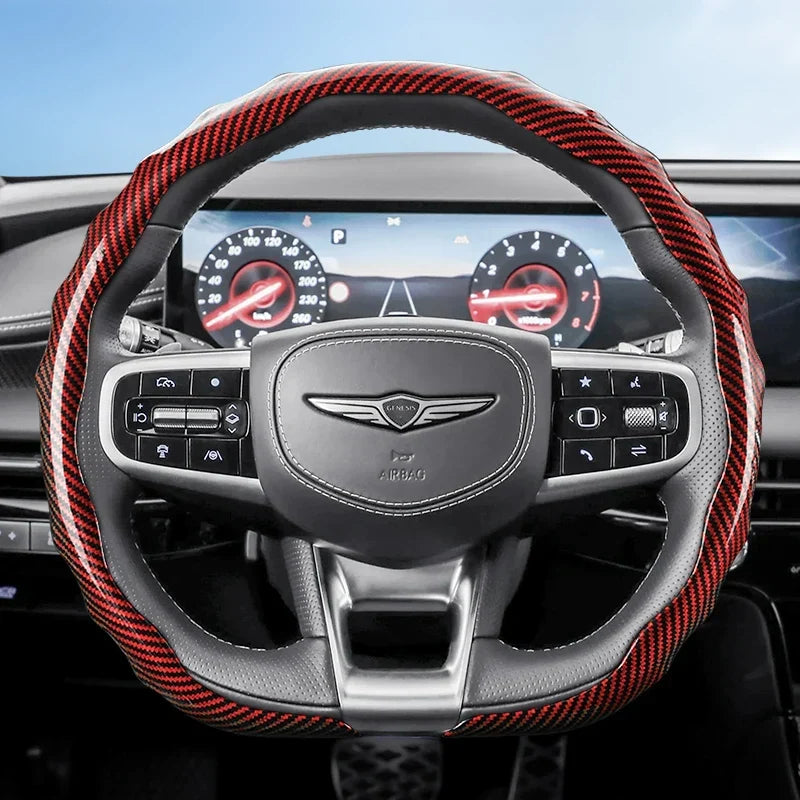 Genesis Carbon Fibre Snap-On Steering Wheel Cover
