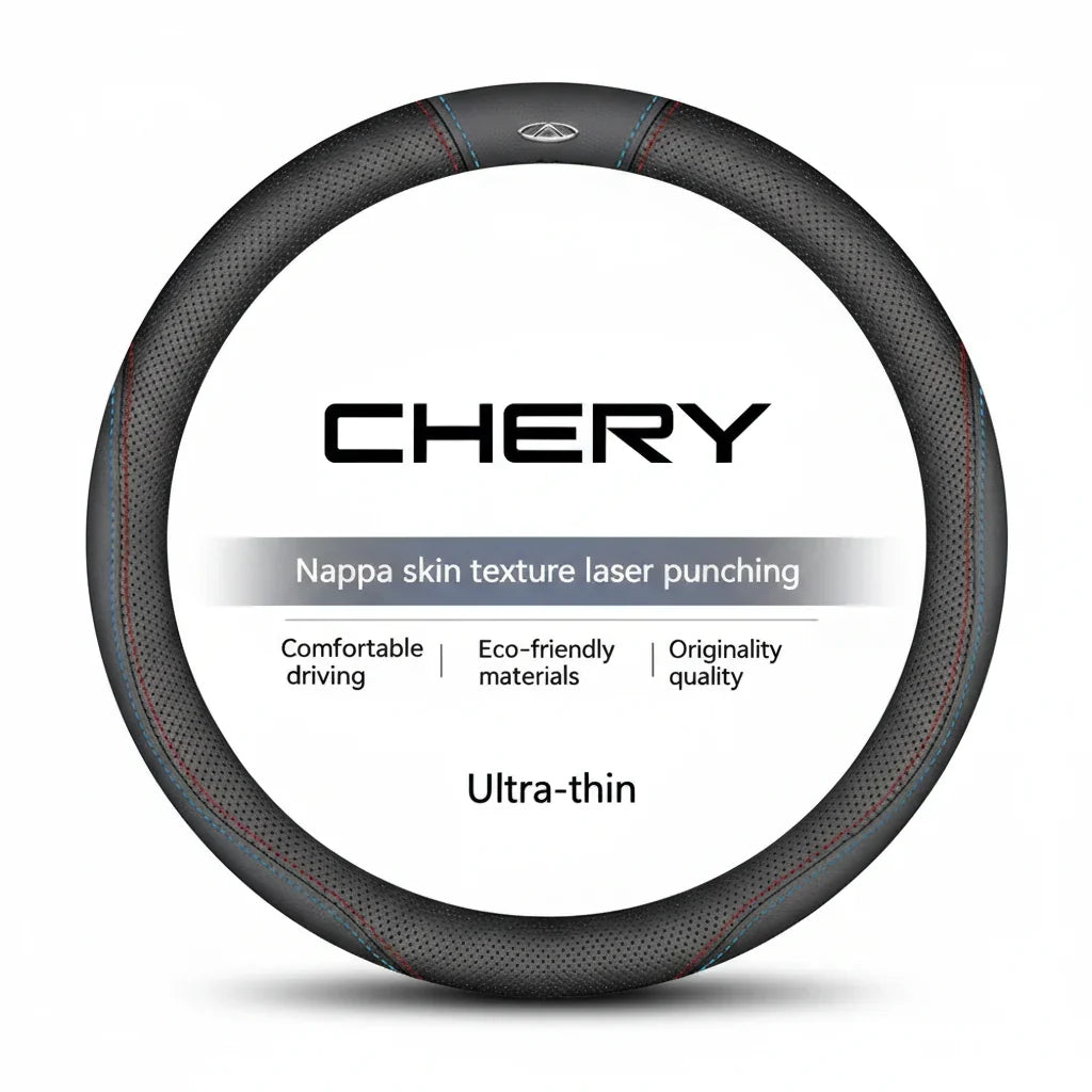 Chery Suede Leather Steering Wheel Cover