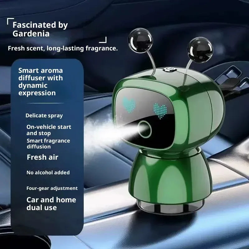AutoTech Robot Car Aromatherapy Diffuser - LED Air Freshener