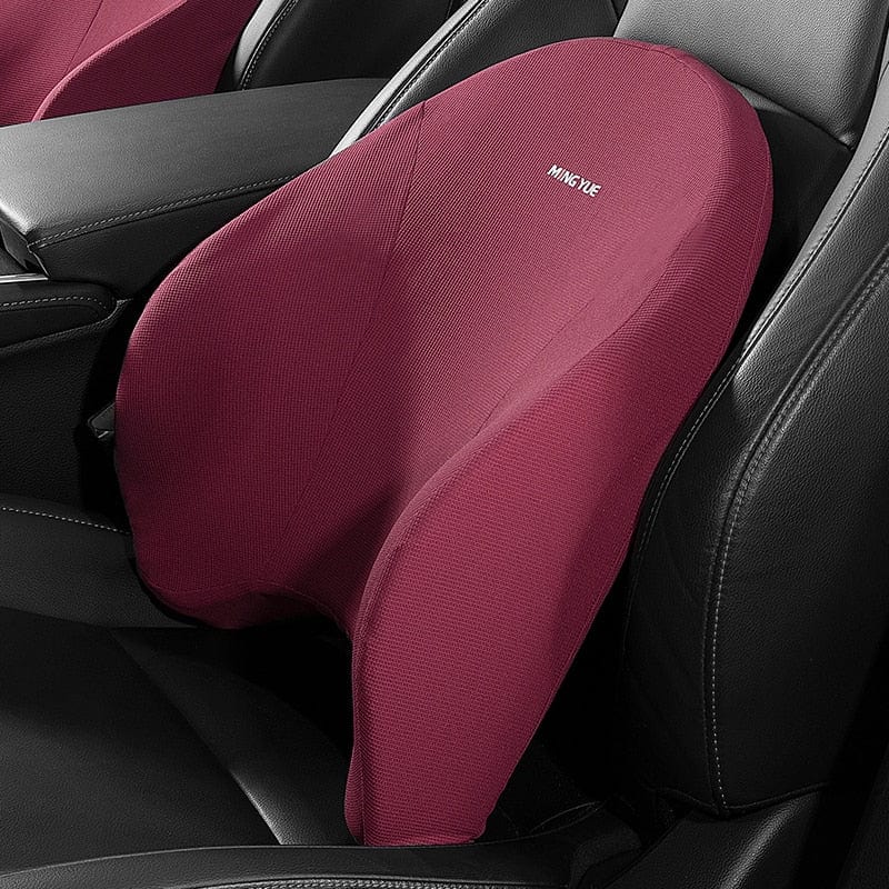 Memory Foam Car Lumbar Headrest Neck and Back Support Pillow