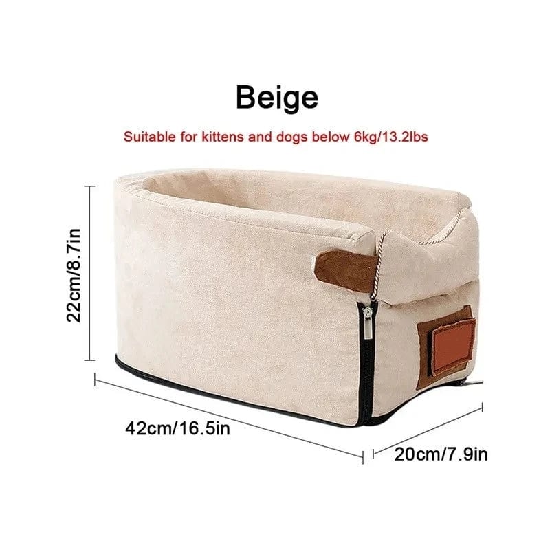 Portable Car Seat Bed and Carrier for Small Pets