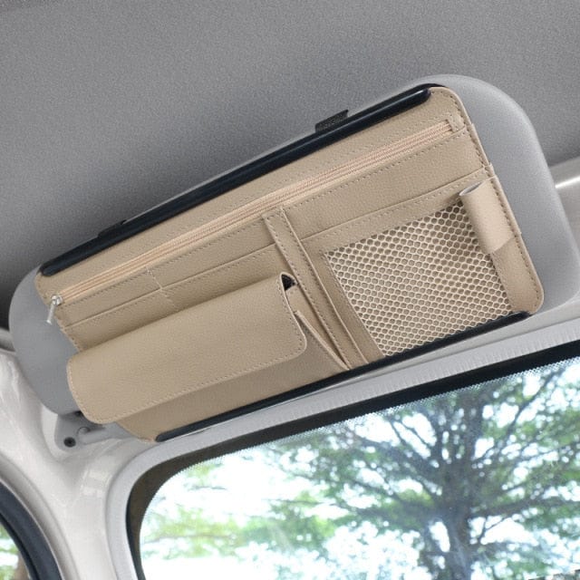 Car Sun Visor Storage Organizer
