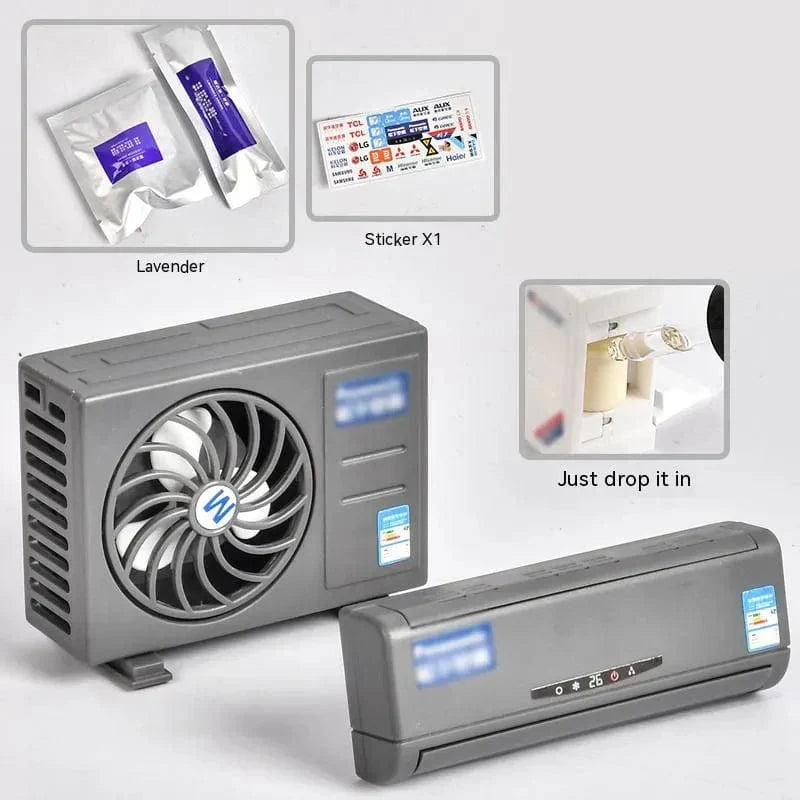 Solar-Powered Aroma Enhancer & Decorative Mini Air Conditioner