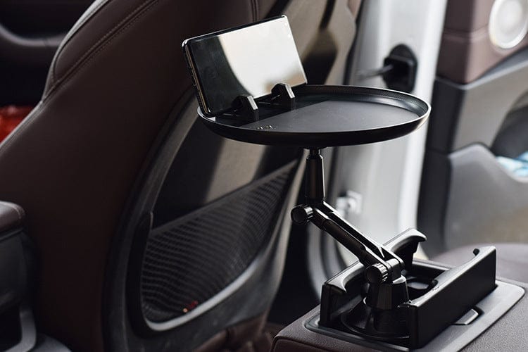 Adjustable Rotating Car Food Tray and Phone Holder