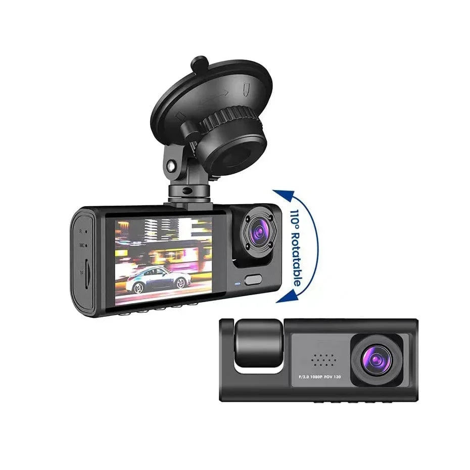 Three-Channel Car DVR HD Dash Cam